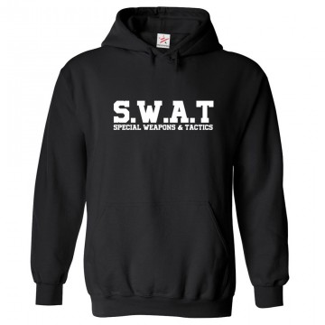 S.W.A.T Special Weapons & Tactics Classic Unisex Kids and Adults Pullover Hoodie									 									 									